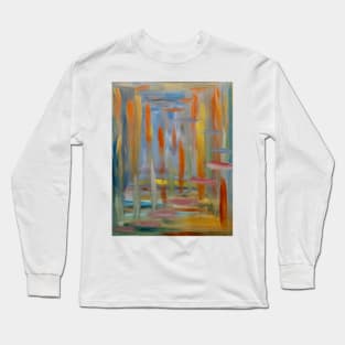 mixing of colors with neon and metallic paint Long Sleeve T-Shirt